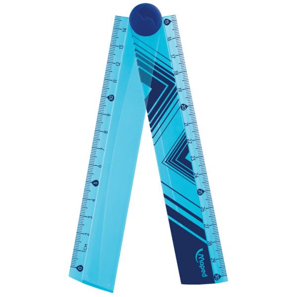 Maped Open Up 30 cm Ruler in Blue or Pink School Ruler 